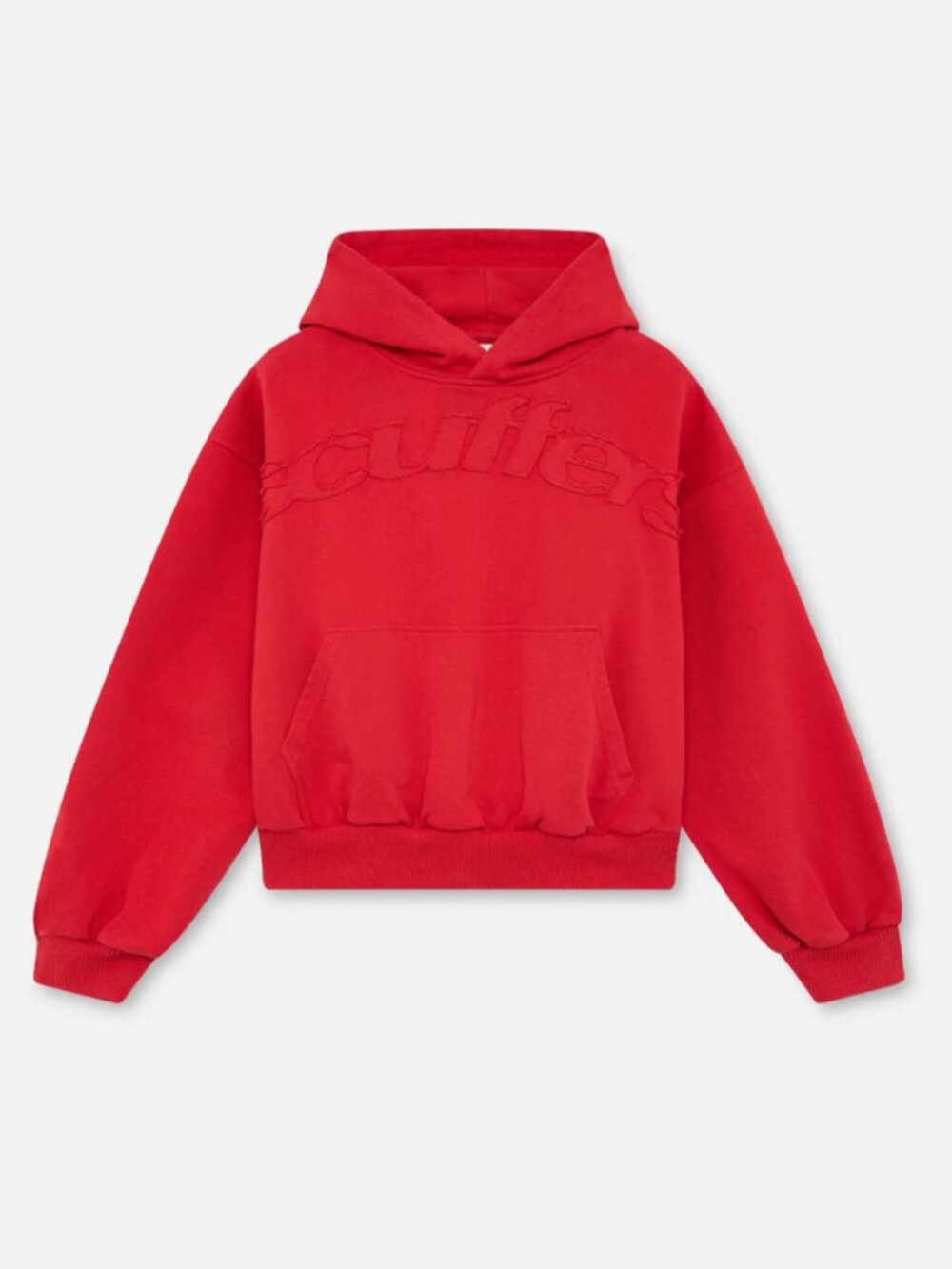 Scuffers Raw Red Logo Pullover Midweight Cotton Hoodie - Size Small - NWT